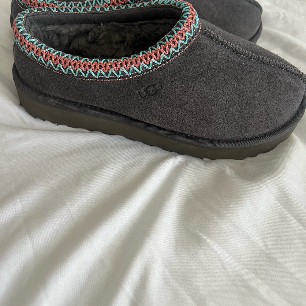 UGG Tasman Gray with Colorful Trim